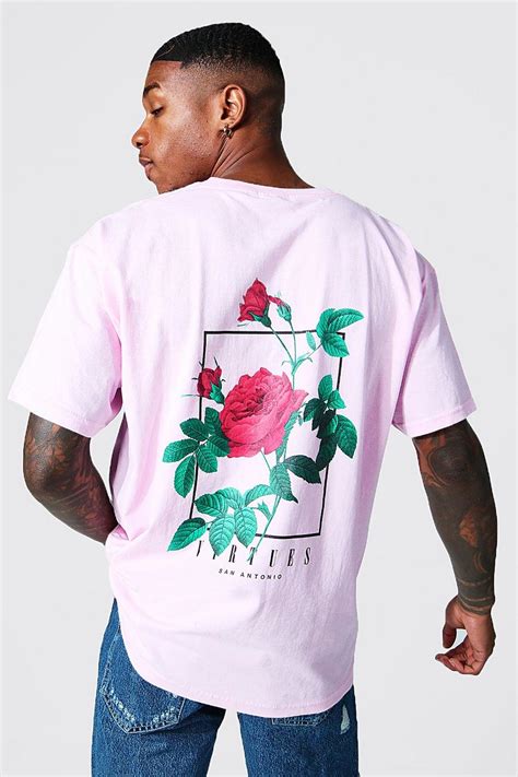 Mens Pink Graphic T